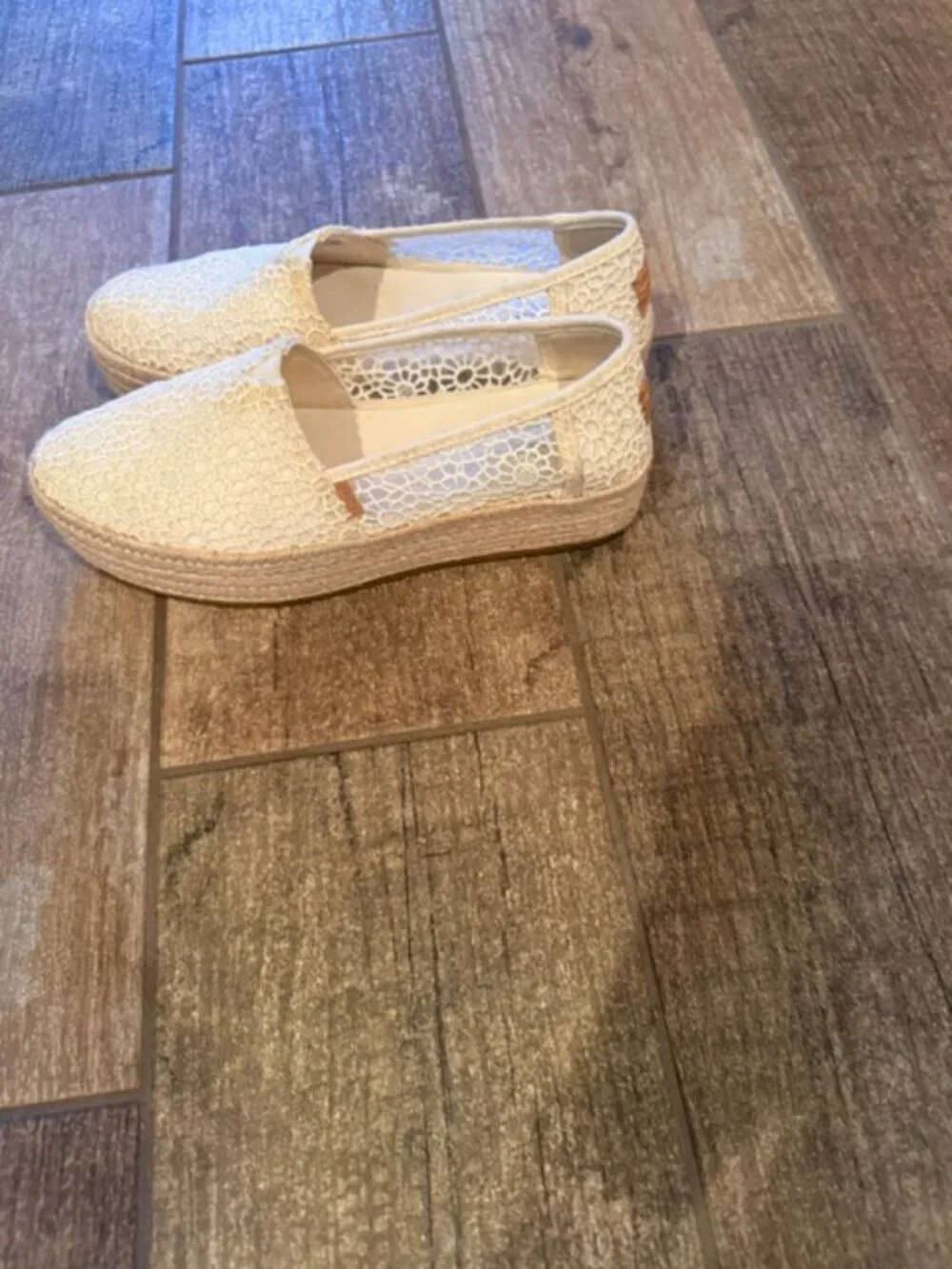 Toms white espadrilles